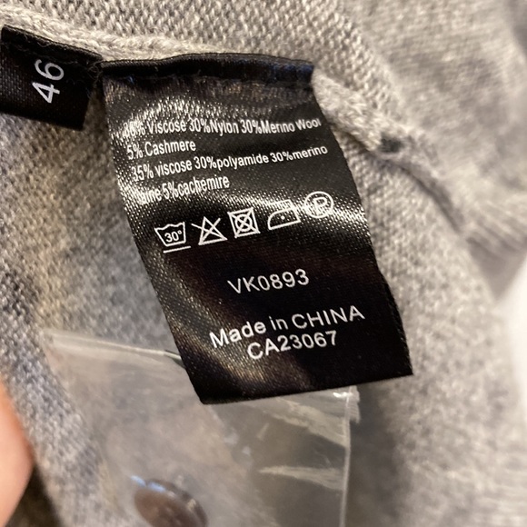 GC Fontana Stars Twin Set Merino Cashmere Blend Sweater Size 46 - Cardigan - Picture 4 of 4